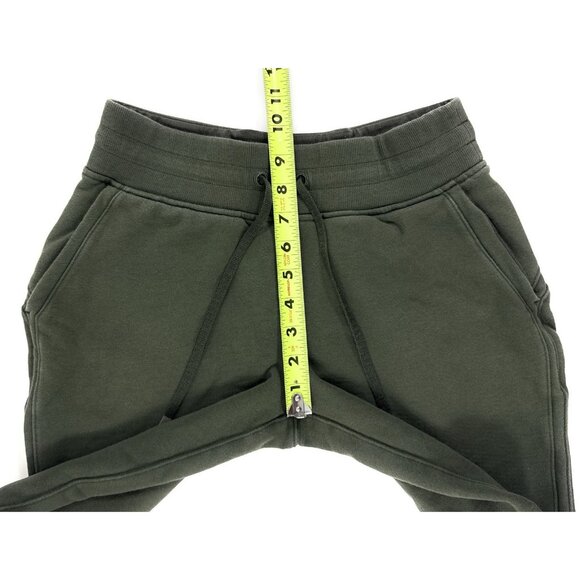 Lululemon Warm Down Jogger Sweat Pants Womens Sz 4 Athleisure Yoga Lounge Green - Picture 7 of 9